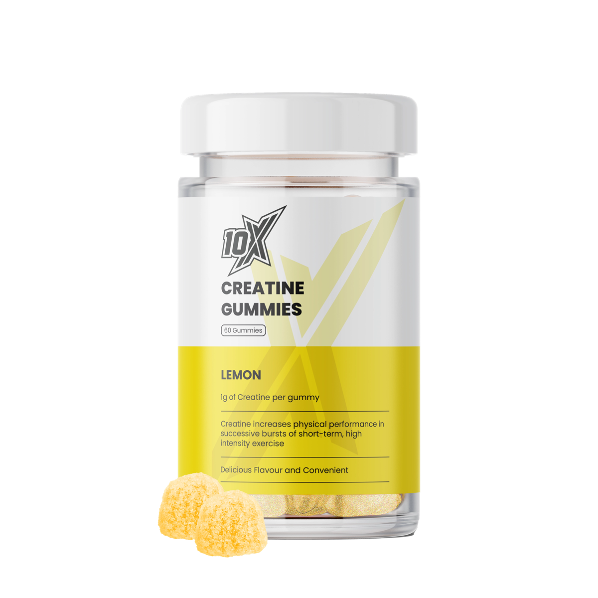10X Athletic Creatine Gummies 60Softgels