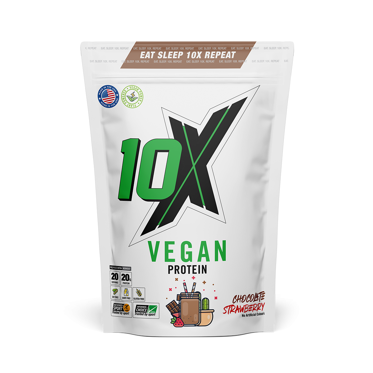 10X Athletic Vegan Protein 540g