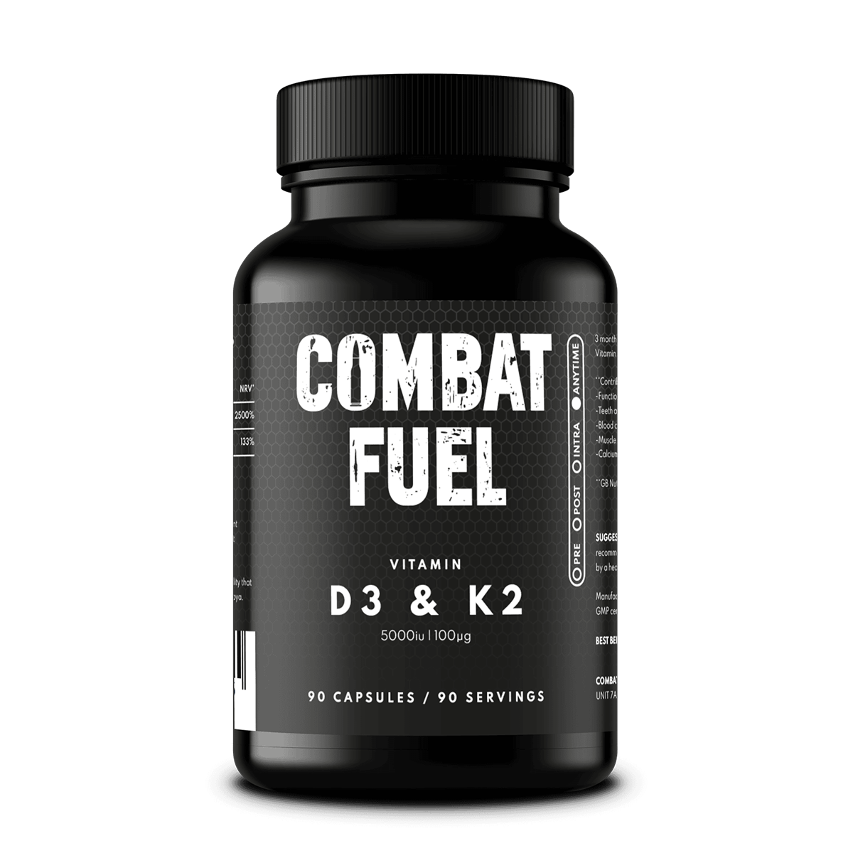 Combat Fuel High Strength Vitamin D3 and K2
