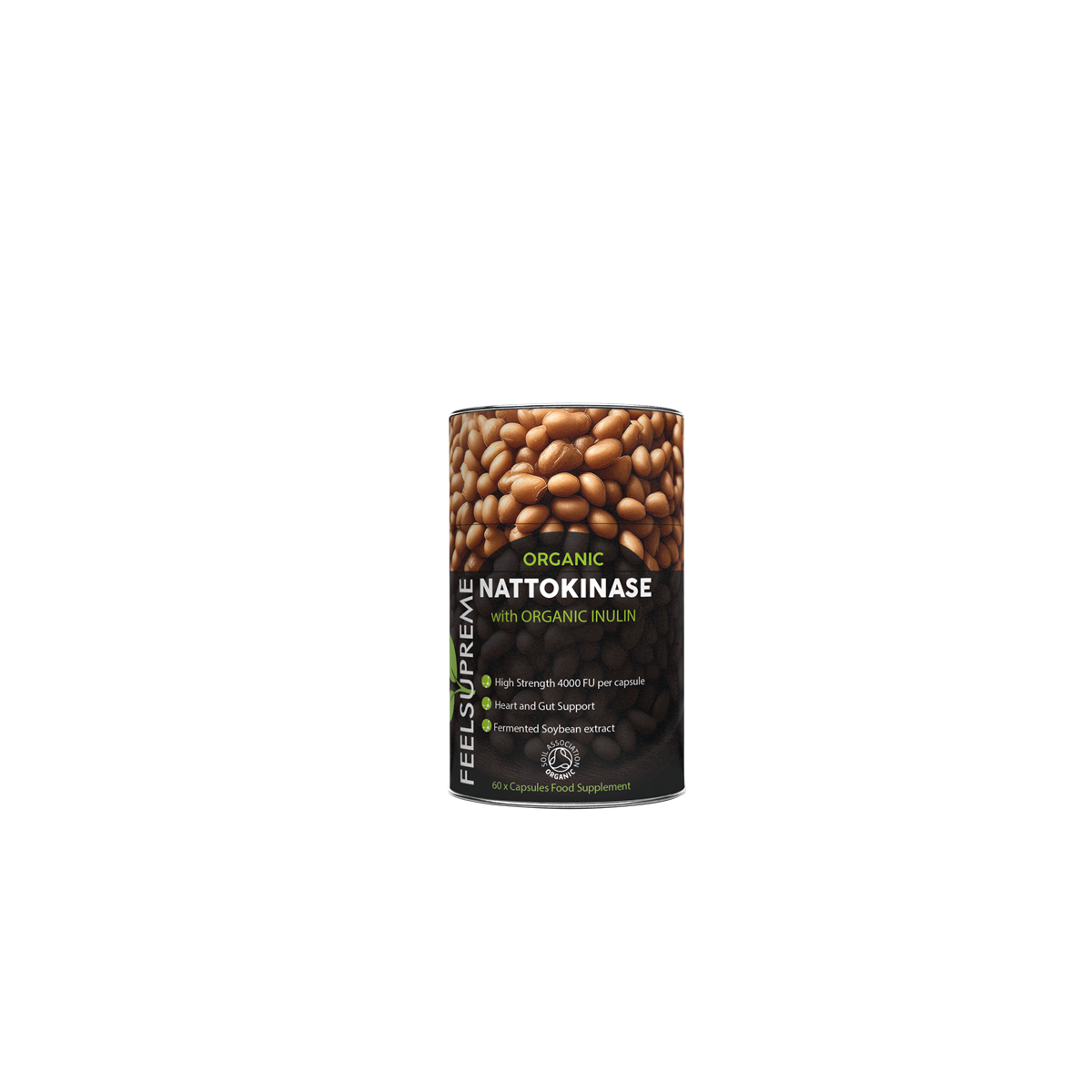 Feel Supreme Organic Nattokinase with Inulin Supplement 60 Caps