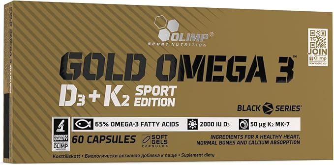 Olimp Sport Nutrition Gold Omega 3 D3+K2 60 Caps