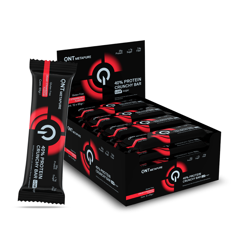 QNT 40% Protein Crunchy Bar 12x65g