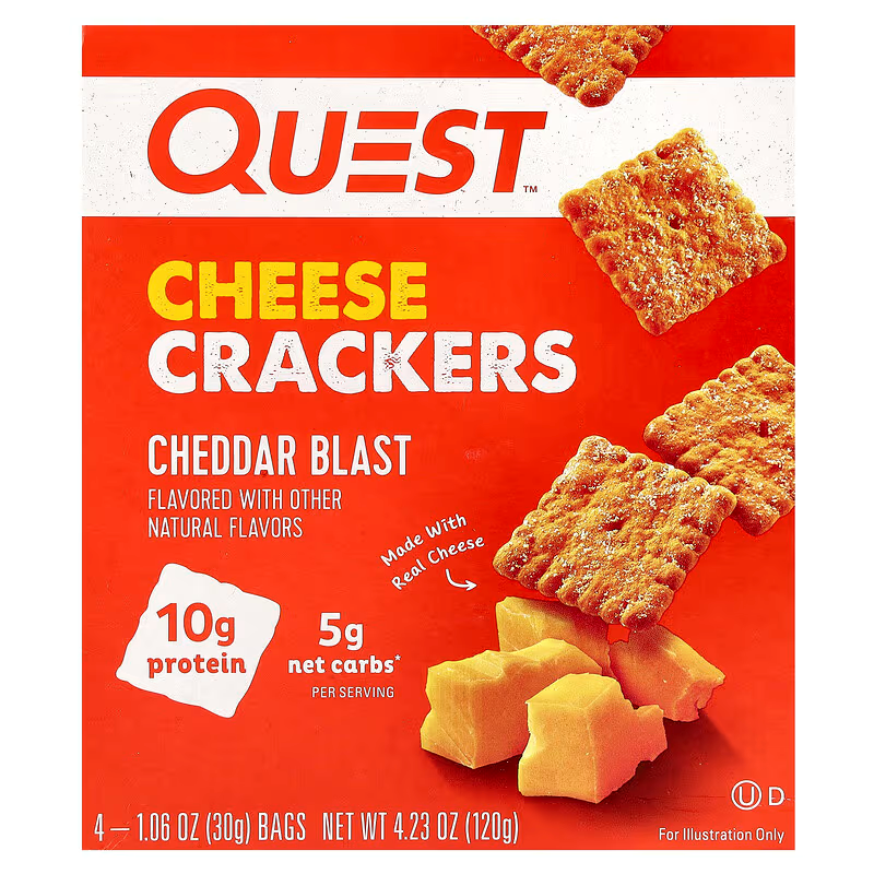 Quest Nutrition Cheese Crackers 4x30g