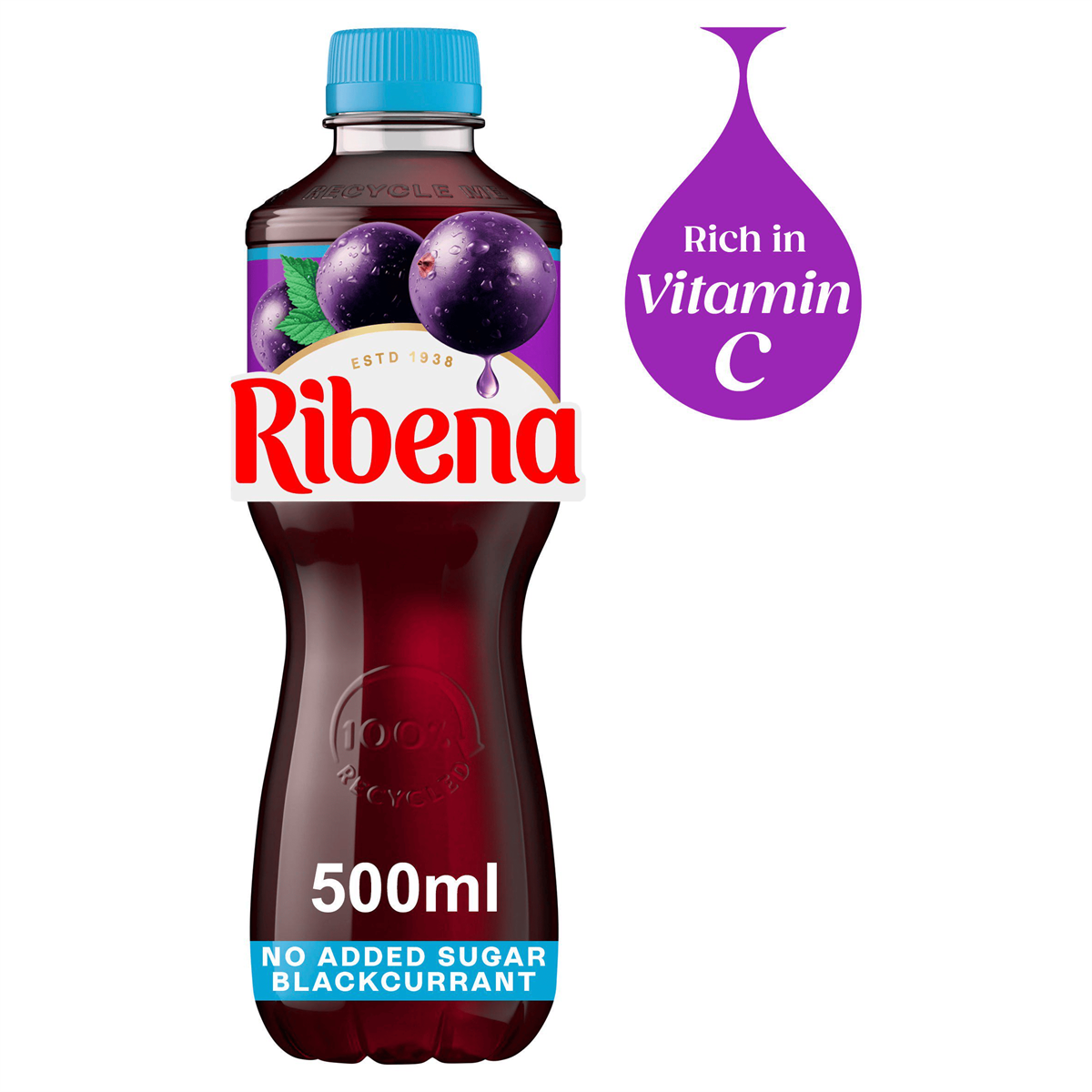 Ribena 12x500ml Blackcurrant (NAS)